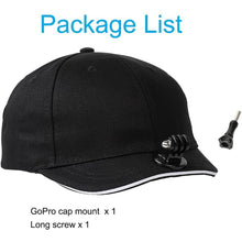 Laden Sie das Bild in den Galerie-Viewer, Action Camera Baseball Cap Mount Adjustable Head Strap Hat Mount for GoPro Hero 11/10/9/8/7/6/5 DJI OSMO Action Insta360 One R - Letrinoshop