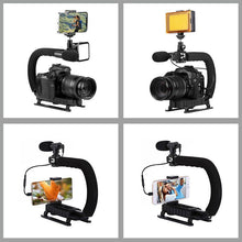 Laden Sie das Bild in den Galerie-Viewer, Camera Stabilizer For Cell Phone U C Shaped Holder Grip Stabilizer For Gopro Portable Handheld Stabilizer - Letrinoshop