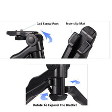 Laden Sie das Bild in den Galerie-Viewer, Mini 1/4 Head Tripod Stand Desktop Live Mobile Phone Bracket Tripod For GoPro Sports Action Camera For iPhone Samsung Smartphone - Letrinoshop