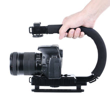 Laden Sie das Bild in den Galerie-Viewer, Portable SLR Steadicam For Gopro Video Handheld Stabilizer C Shaped Holder Grip For DSLR For Sony/Nikon/Canon Camera Light - Letrinoshop