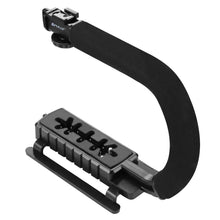 Laden Sie das Bild in den Galerie-Viewer, PULUZ Action Stabilizing Handle Grip Rig U-Grip Triple Shoe Mount Video for iPhone 8 X Gopro Smartphone Canon Sony DSLR Cameras - Letrinoshop