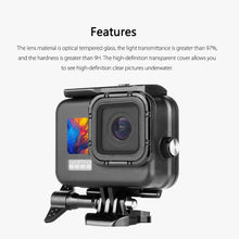 Laden Sie das Bild in den Galerie-Viewer, Vamson for GoPro Hero 11 10 9 Action Camera 50M Waterproof Case Underwater Protective Cover Diving Housing for Gopro 11 - Letrinoshop