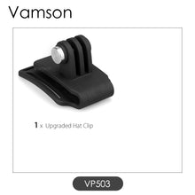 Laden Sie das Bild in den Galerie-Viewer, Vamson Hat Clip Bracket Mount Kit With Screw Head Adapter and Screw for Go Pro 11 10 9 8 7 6 for insta360 X3 ONE X2 for DJI OSMO - Letrinoshop