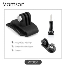 Laden Sie das Bild in den Galerie-Viewer, Vamson Hat Clip Bracket Mount Kit With Screw Head Adapter and Screw for Go Pro 11 10 9 8 7 6 for insta360 X3 ONE X2 for DJI OSMO - Letrinoshop