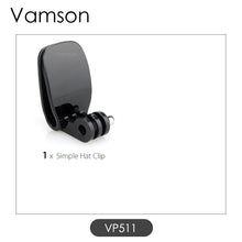 Laden Sie das Bild in den Galerie-Viewer, Vamson Hat Clip Bracket Mount Kit With Screw Head Adapter and Screw for Go Pro 11 10 9 8 7 6 for insta360 X3 ONE X2 for DJI OSMO - Letrinoshop