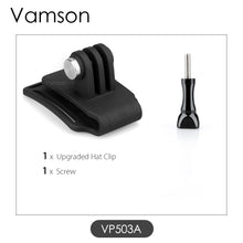 Laden Sie das Bild in den Galerie-Viewer, Vamson Hat Clip Bracket Mount Kit With Screw Head Adapter and Screw for Go Pro 11 10 9 8 7 6 for insta360 X3 ONE X2 for DJI OSMO - Letrinoshop