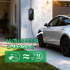 Typ2 EV-Ladegerät Tragbar 5M Kabel 8-16A Einstellbarer Strom 16A 3-Phasen Verzögerungsladung EVSE Ladebox IEC 62196-2 Letrinoshop