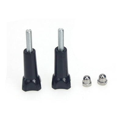 2pcs Stainless Steel Adjustment Long Handle Screw With Cap For GoPro HD Hero 11 10 Insta360 OSMO Action Camera Adaptor Mount - Letrinoshop