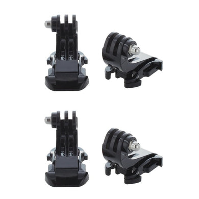 4X Black Vertical Surface J-Hook Buckle Mount For Gopro HD Hero 1 2 3 - Letrinoshop