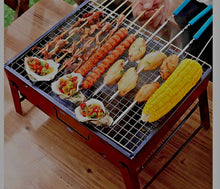 Laden Sie das Bild in den Galerie-Viewer, BBQ Grill Holzkohlegrill Festival Klappgrill Tragbar vatertag wandern Neu - Letrinoshop
