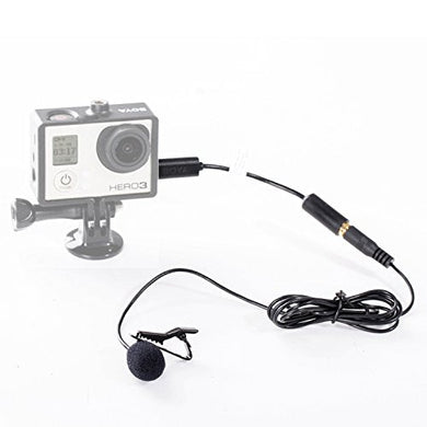 externes Mini-USB-Mikrofon, 3,5 mm, mit Clip, für GoPro Hero 3 / 3+ und andere Kameras - Letrinoshop