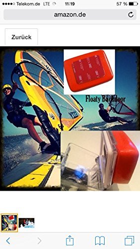Floaty Backdoor Schwimmkörper Sicherung für GoPro rollei dazzne damit Cam nicht unter geht - Letrinoshop