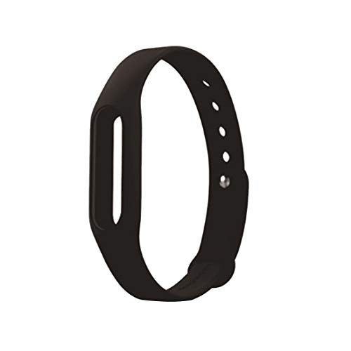 Neue Art und Weise Ersatz Armband Silikon Handgelenk Bügel für Xiaomi Mi Band Schwarz - Letrinoshop