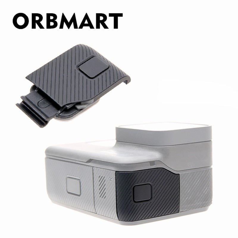 ORBMART Side Cover Door Case Replacement USB-C Micro-HDMI Port Protector Substitution For Gopro Hero 5 6 7 black Original Camera - Letrinoshop