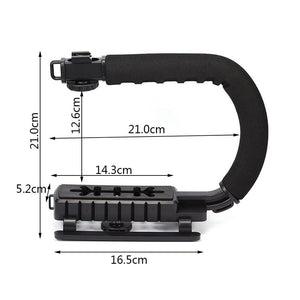 Portable SLR Steadicam For Gopro Video Handheld Stabilizer C Shaped Holder Grip For DSLR For Sony/Nikon/Canon Camera Light - Letrinoshop