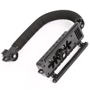 Portable SLR Steadicam For Gopro Video Handheld Stabilizer C Shaped Holder Grip For DSLR For Sony/Nikon/Canon Camera Light - Letrinoshop