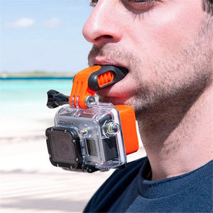 Portable Teeth Braces Holder Mouth Mount with Floaty GoPro 10 9 8 7 SJCAMS Ski Diving Action Camera Accessories - Letrinoshop