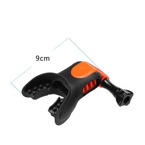 Portable Teeth Braces Holder Mouth Mount with Floaty GoPro 10 9 8 7 SJCAMS Ski Diving Action Camera Accessories - Letrinoshop