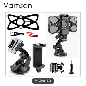 Vamson for Go Pro 8 9 Accessories 7cm Car Mount Windshield Suction Cup for Gopro Hero 11 10 9 8 7 6 5 4 for insta360 for Yi 4K - Letrinoshop