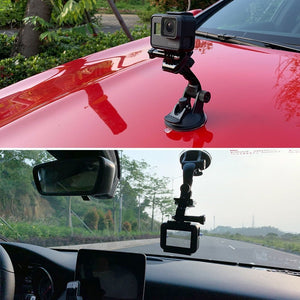 Vamson for Go Pro 8 9 Accessories 7cm Car Mount Windshield Suction Cup for Gopro Hero 11 10 9 8 7 6 5 4 for insta360 for Yi 4K - Letrinoshop